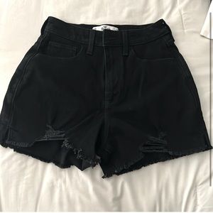 Black high waisted shorts